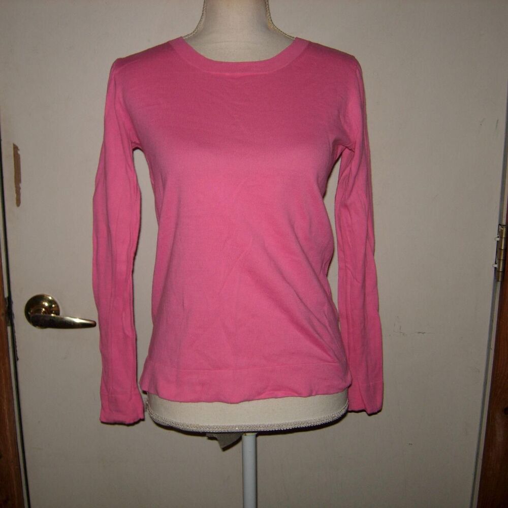 J. Crew Factory Bright Pink Lightweight Teddie Sweater XS